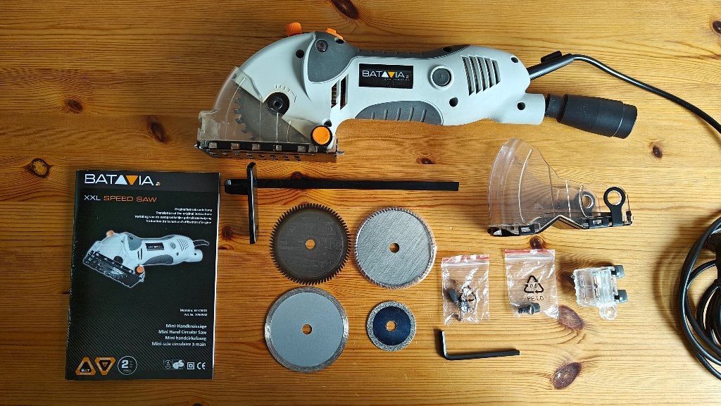 Mini invalzaag/handcirkelzaag  Batavia XXL speed saw, Minder dan 30 mm, Gebruikt, Invalzaag, Ophalen of Verzenden