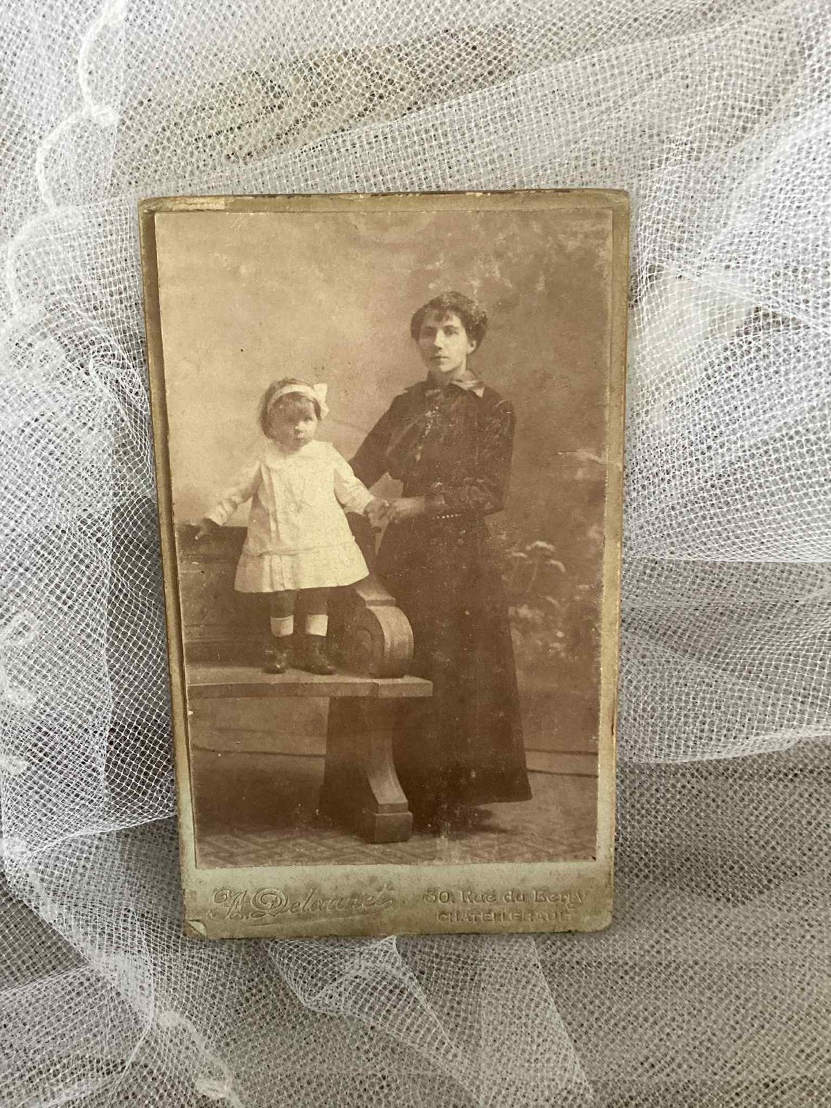 Antieke franse foto, Ophalen of Verzenden