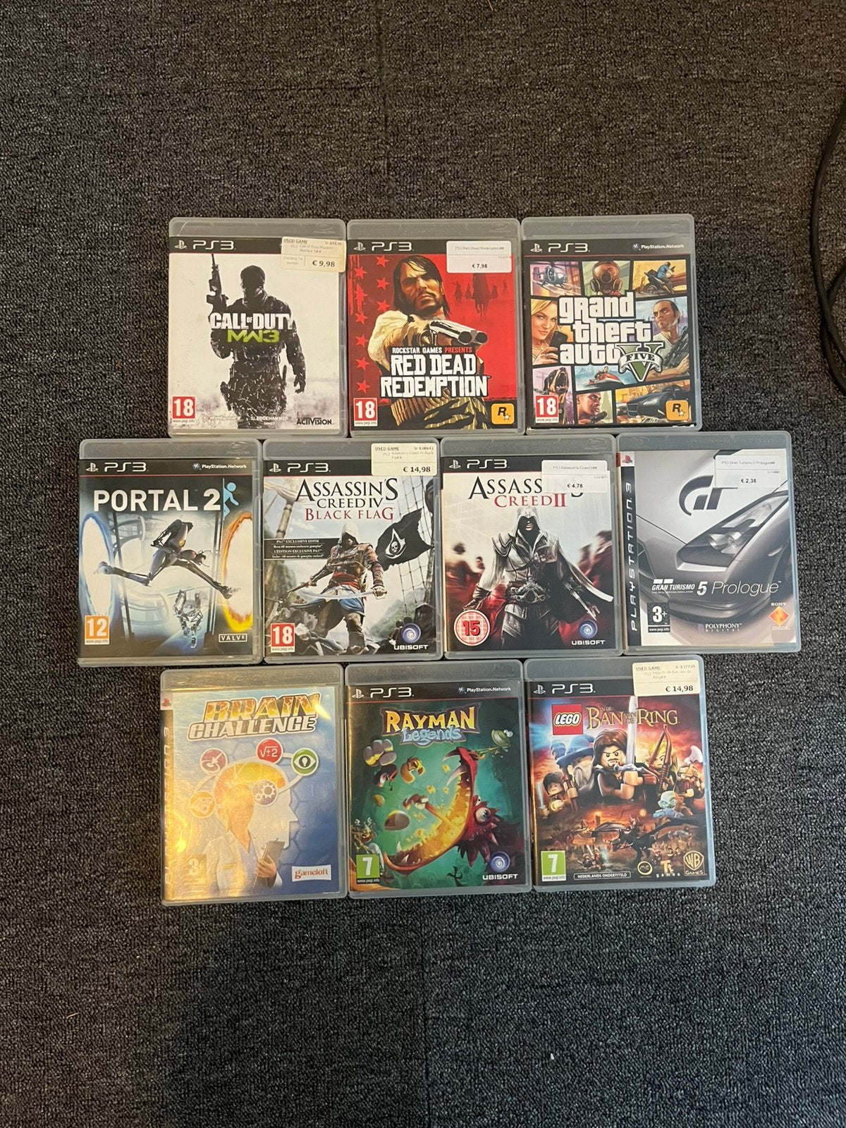 Playstation 3 spellen - o.a. GTA 5, COD MW3, RDR, Avontuur en Actie, 1 speler, Ophalen of Verzenden, Zo goed als nieuw