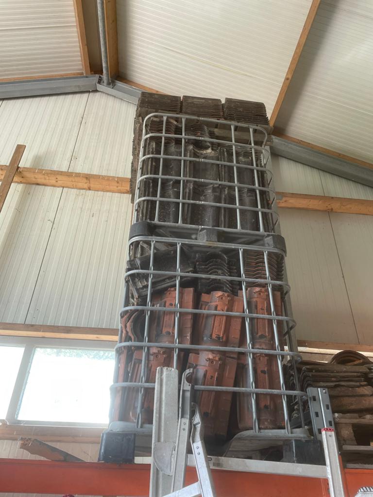 Koramic dakpannen mat verglaasd met vorsten - ca. 65m², Ophalen of Verzenden, Zo goed als nieuw