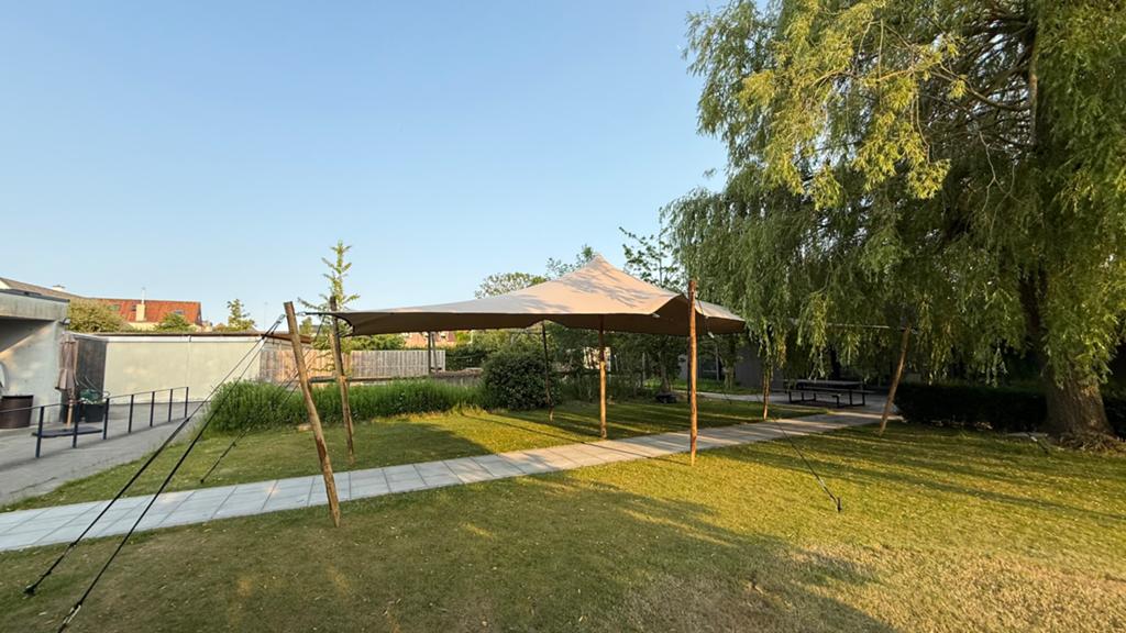 Stretchtent 6x8 te koop, Tuin en Terras, Partytenten, Ophalen of Verzenden, 8 meter of meer, 4 tot 6 meter