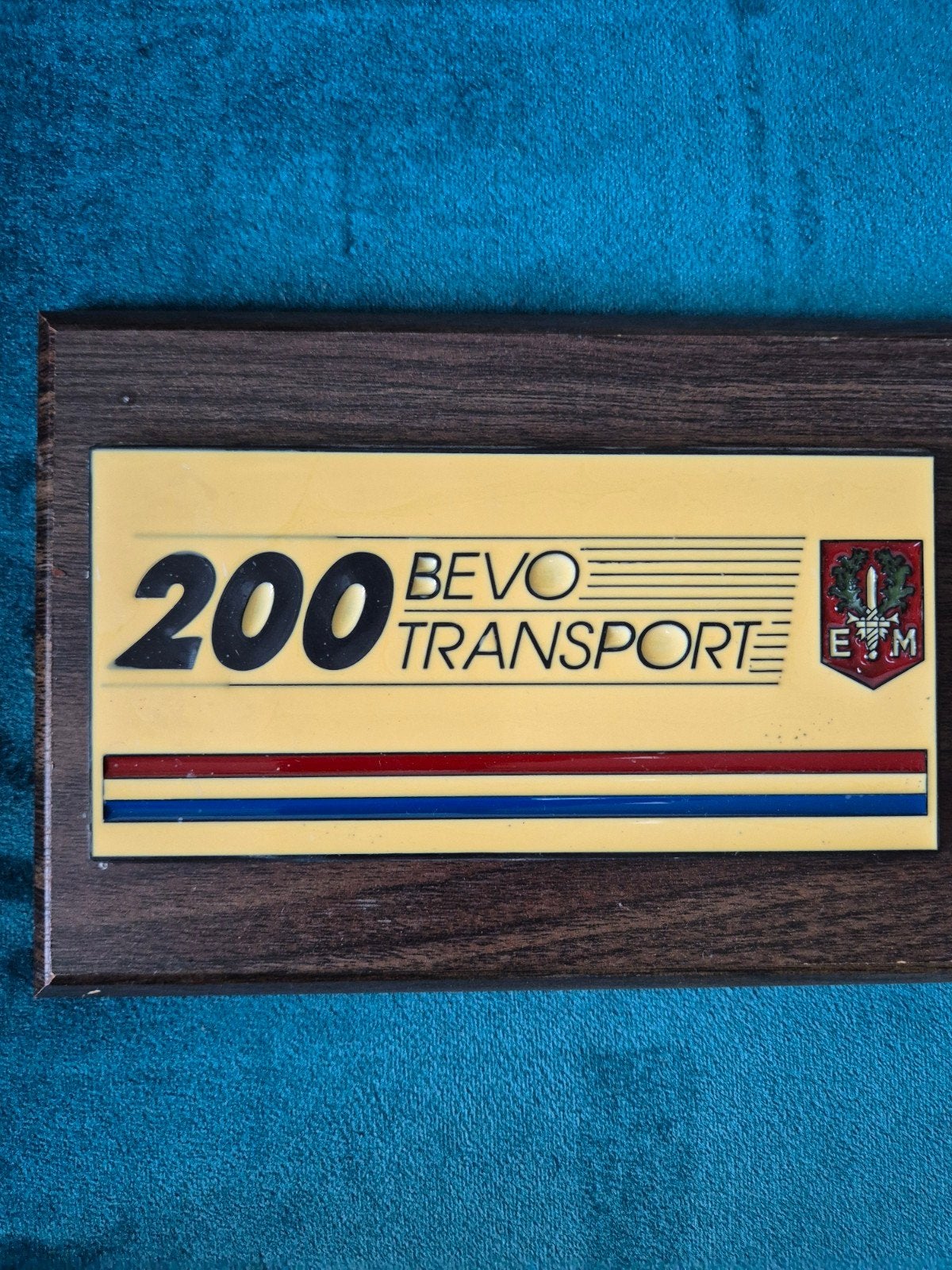 Wapenschild 200 Bevoorradings en Transport Bataljon BEVO, Verzenden, Landmacht, Nederland, Embleem of Badge