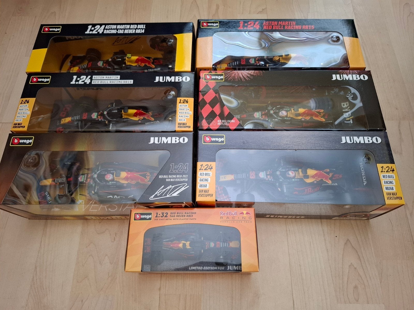 Max Verstappen Red Bull Racing modelauto's (Jumbo), Overige merken, Auto, 1:32 tot 1:50, Nieuw