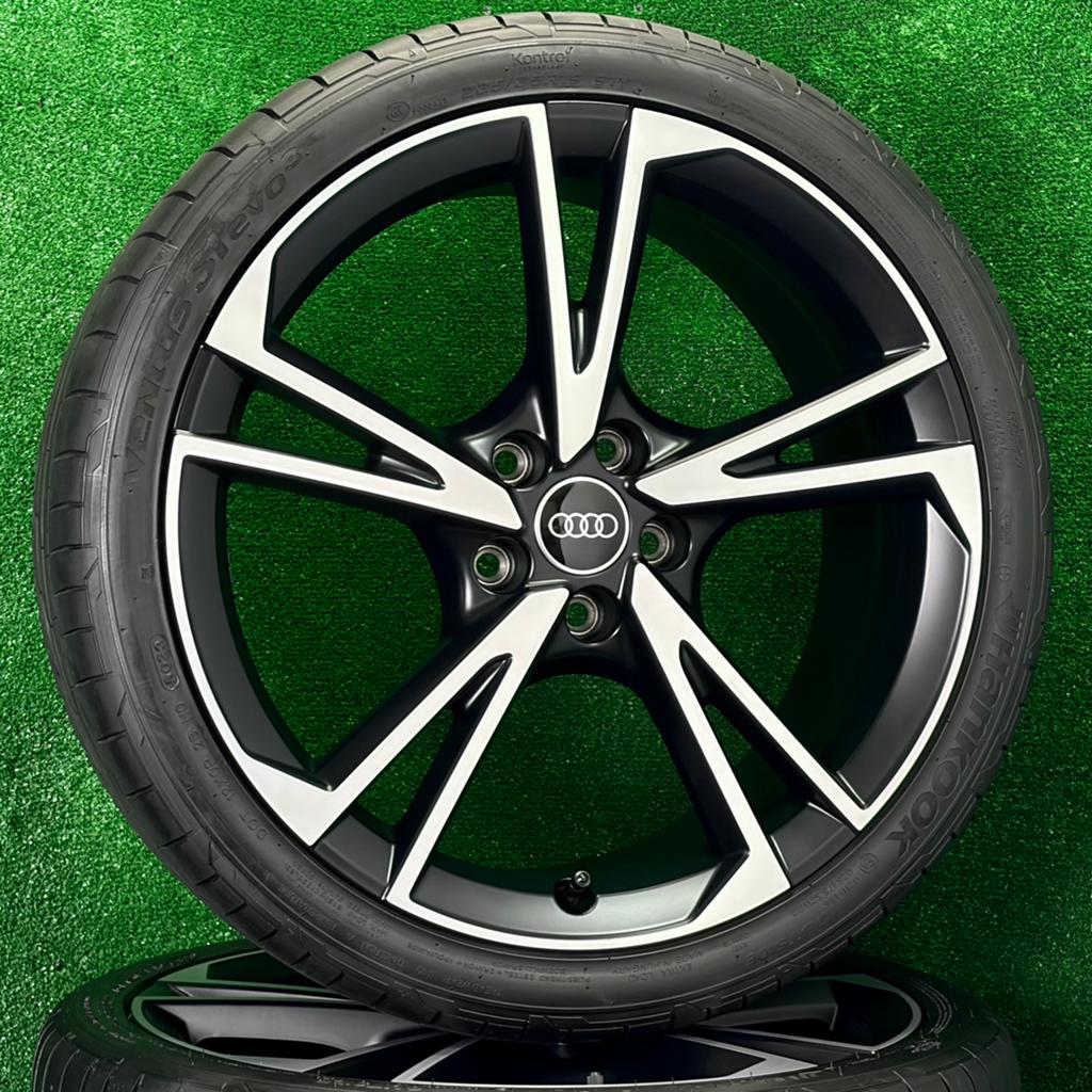 Originele 19 inch Audi Flax S-line velgen met banden A3 S3, Auto-onderdelen, 19 inch, Audi, Gebruikt, Banden en Velgen