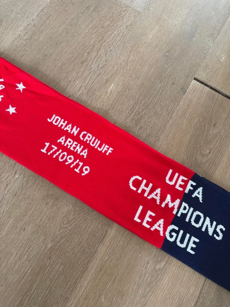 Ajax-LOSC Lille Champions League sjaal 17-09-2019, Verzenden, Zo goed als nieuw, Ajax, Vaantje of Sjaal