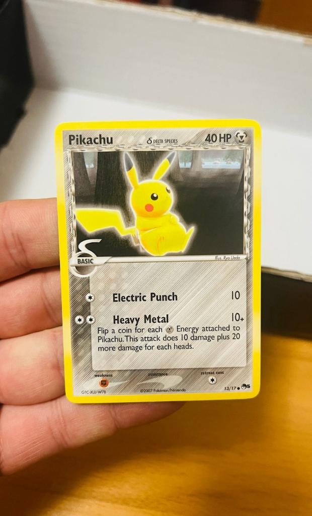 Pikachu 13/17 POP 5 Series Pokemon, Verzenden, Zo goed als nieuw, Losse kaart, Foil