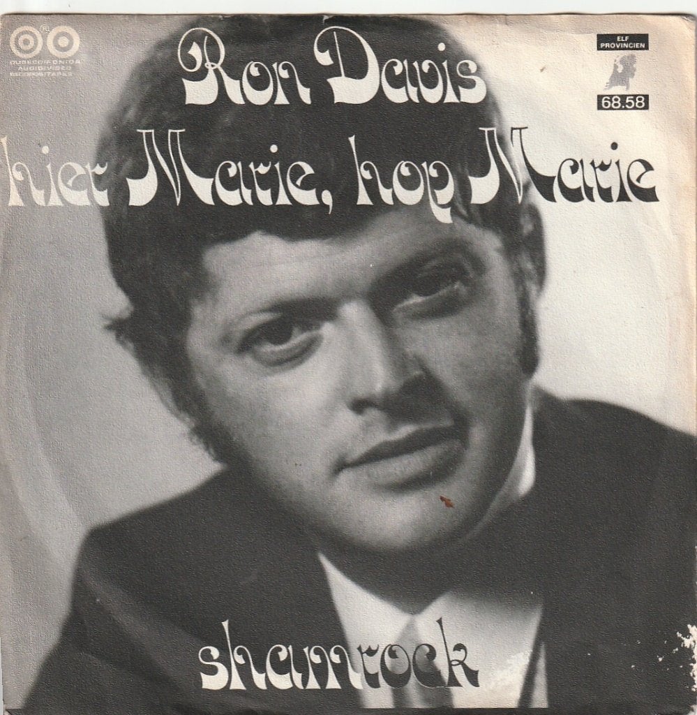 Ron Davis - Hier Marie Hop Marie - Shamrock - Nr  149, Ophalen, Gebruikt, 7 inch, Levenslied of Smartlap