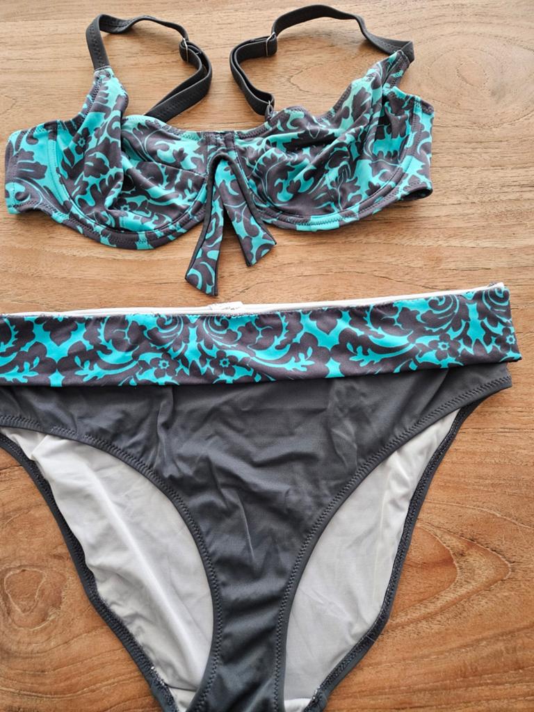 Bikini fantasie maat 44 top 85 D, Ophalen of Verzenden, Groen, Bikini