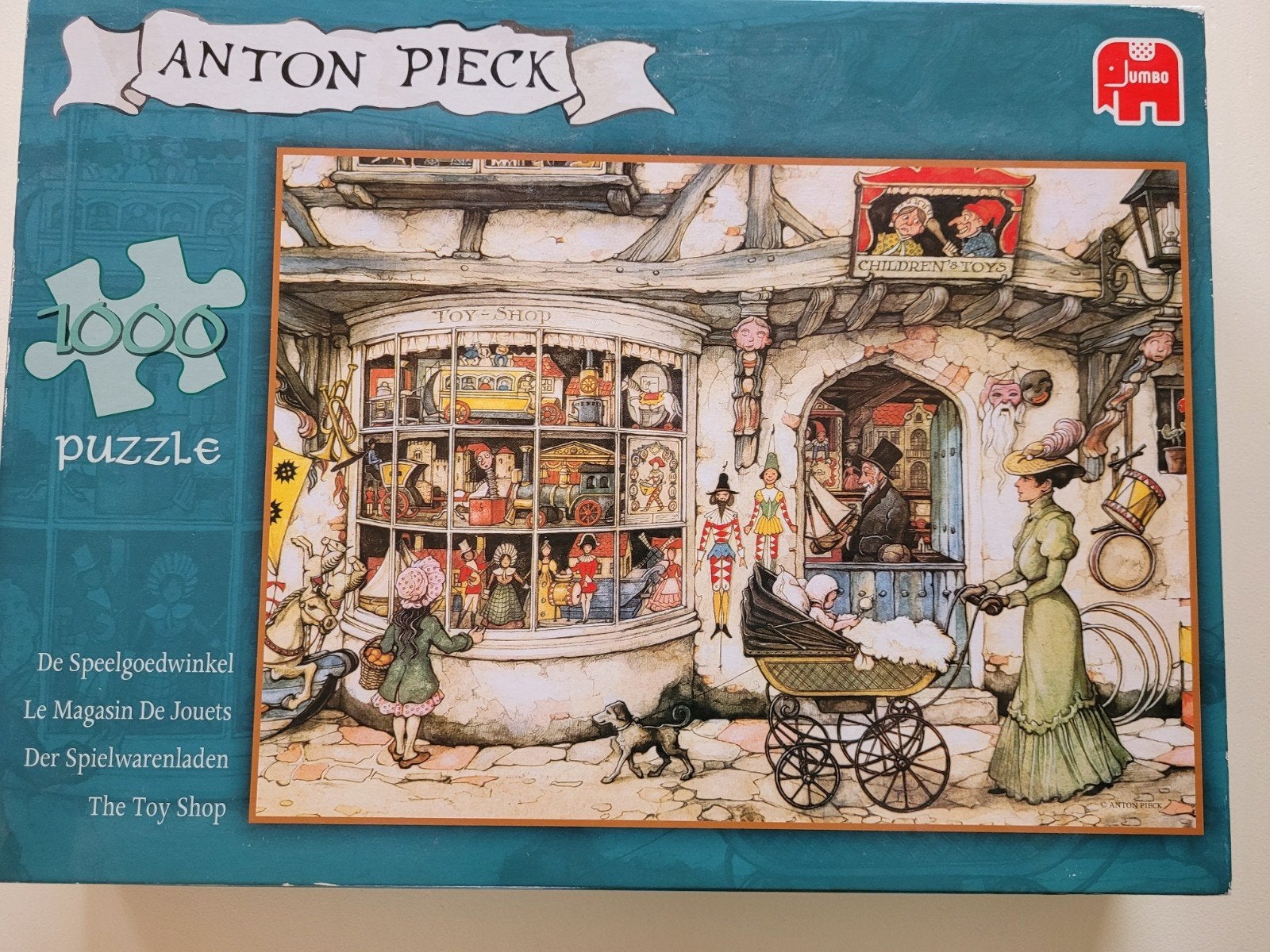 Anton Pieck Puzzel 1000 Stukjes - De Speelgoedwinkel, Ophalen of Verzenden, Meer dan 50 stukjes, Gebruikt, 6 jaar of ouder