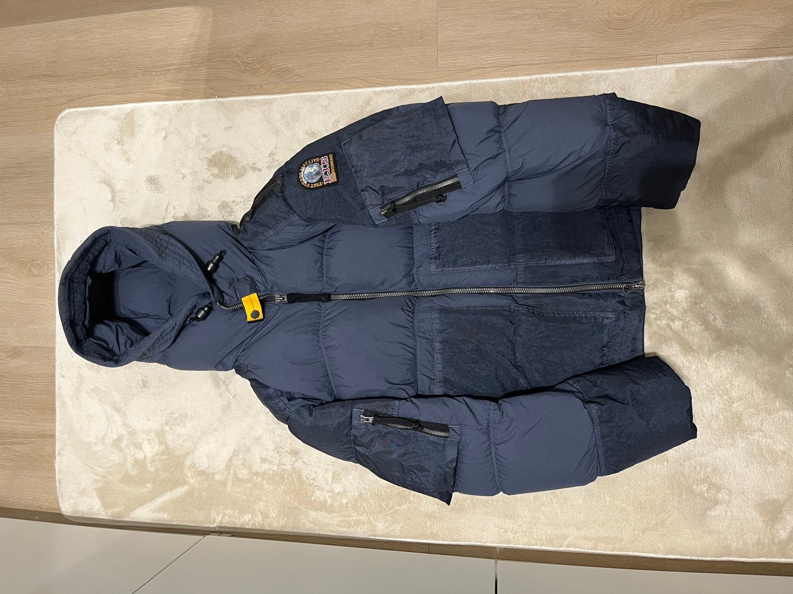 Parajumpers winterjas heren, Ophalen of Verzenden, Zo goed als nieuw, Maat 52/54 (L), Blauw