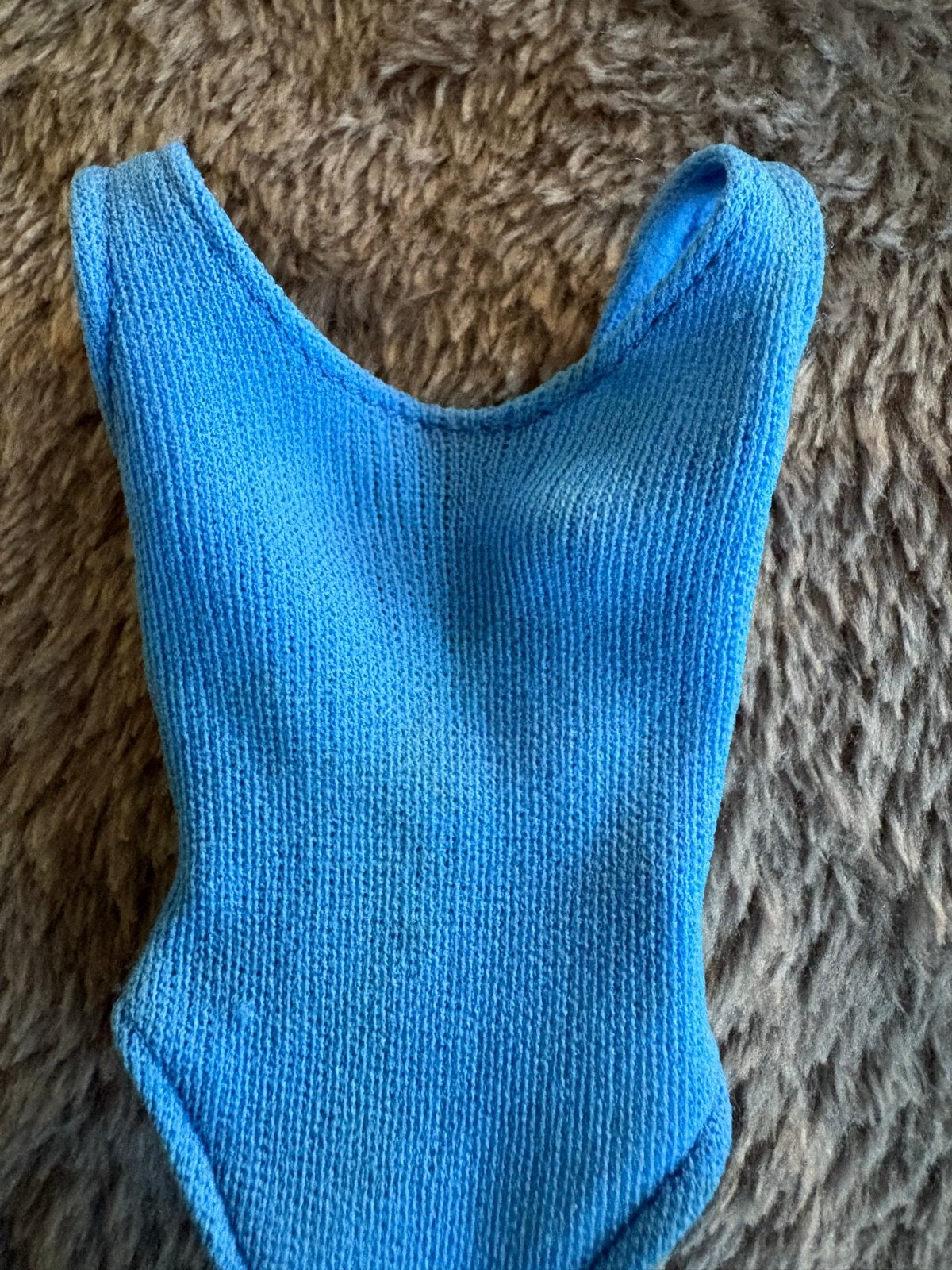 Blauwe badpak voor Barbiepop, Ophalen of Verzenden, Gebruikt, Barbie