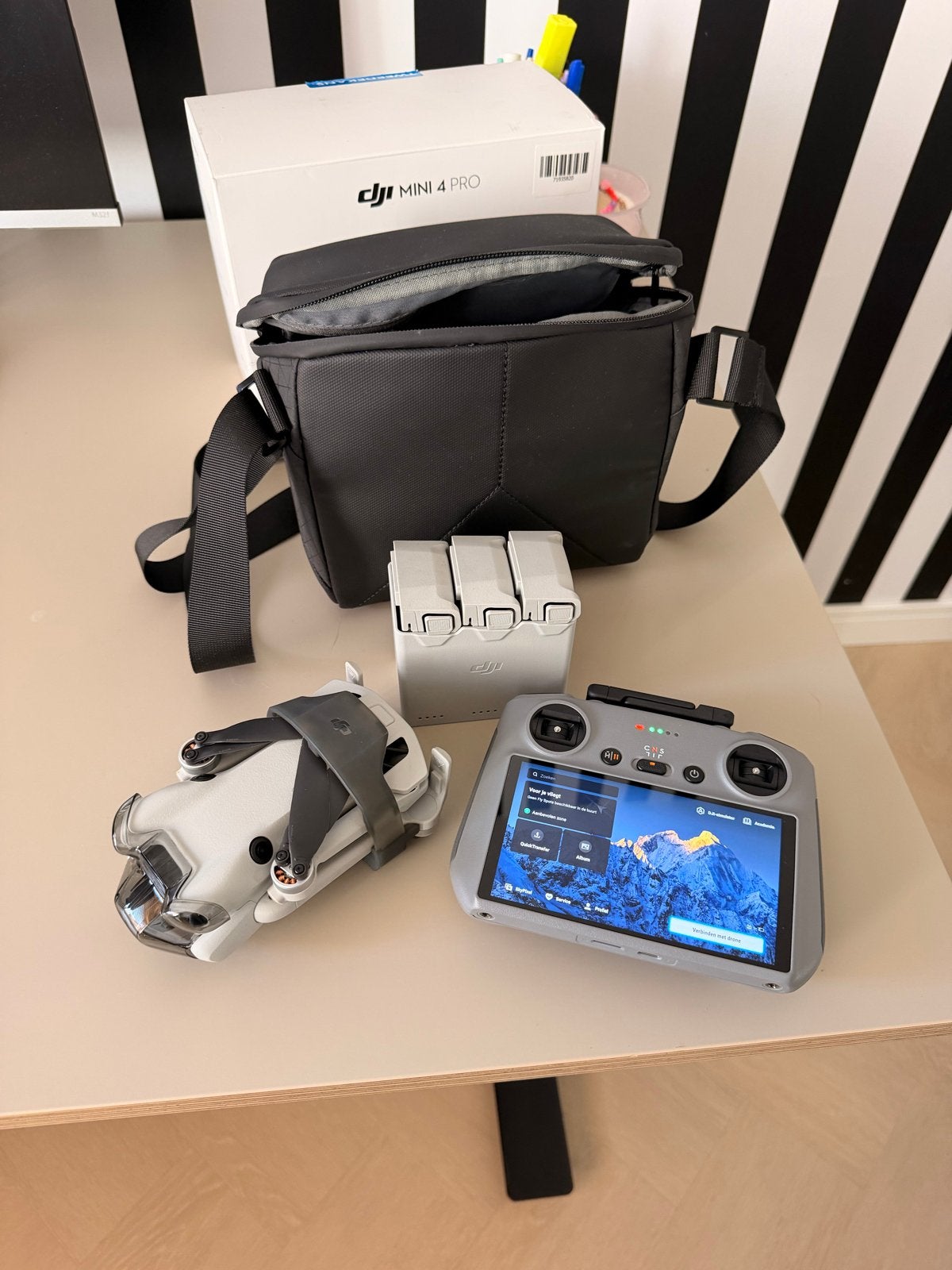 DJI Mini 4 Pro Fly More Combo met RC 2 en 3 accu's, Ophalen, 30 tot 45 minuten, Cameradrone, Extra accu('s)
