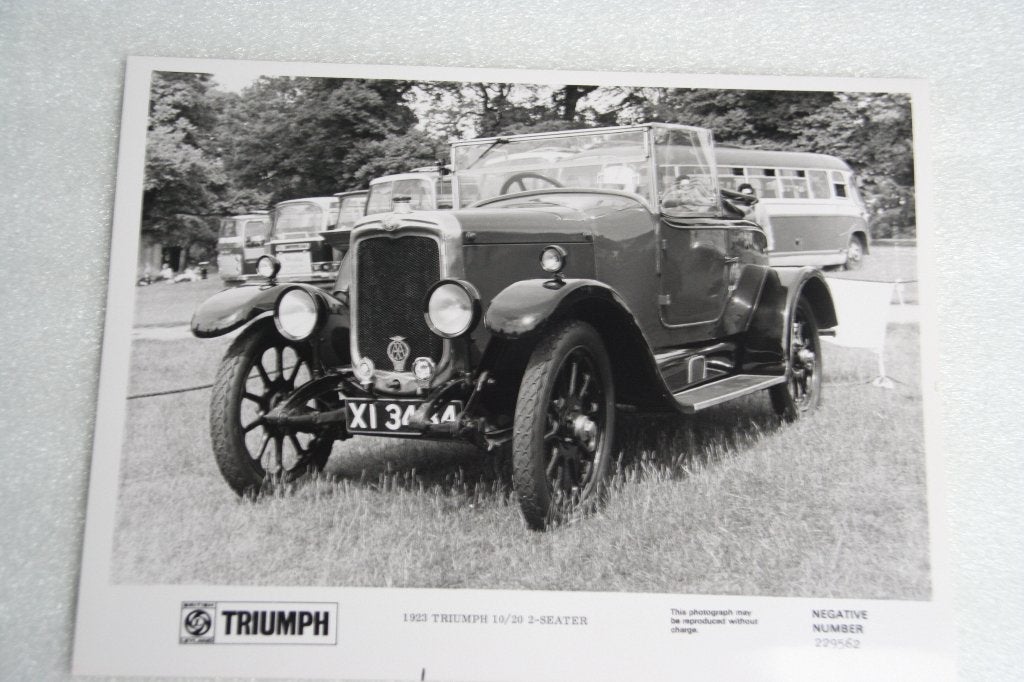 Persfoto Triumph 10/20 tweezitter (1923) (1, Ophalen of Verzenden, Nieuw, Overige merken