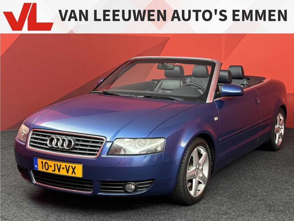 Audi A4 Cabriolet 2.4 V6 Exclusive, Auto's, Audi, Gebruikt, Zwart, Cabriolet, A4