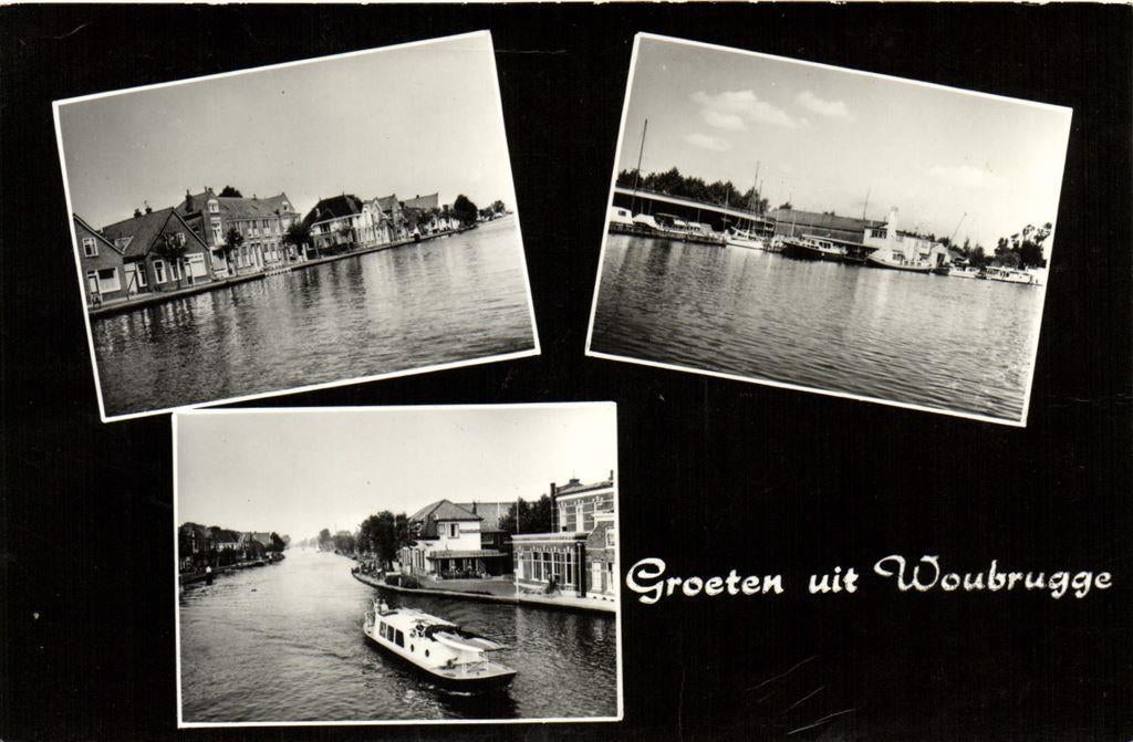 Groeten uit Woubrugge - 3 afb - 1972 gelopen, Ophalen of Verzenden, Voor 1920, Gelopen, Noord-Brabant