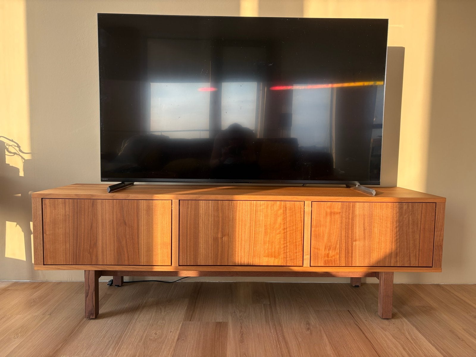 Ikea Stockholm TV-meubel Walnootfineer - goede staat, Ophalen, 150 tot 200 cm, Zo goed als nieuw, Minder dan 100 cm