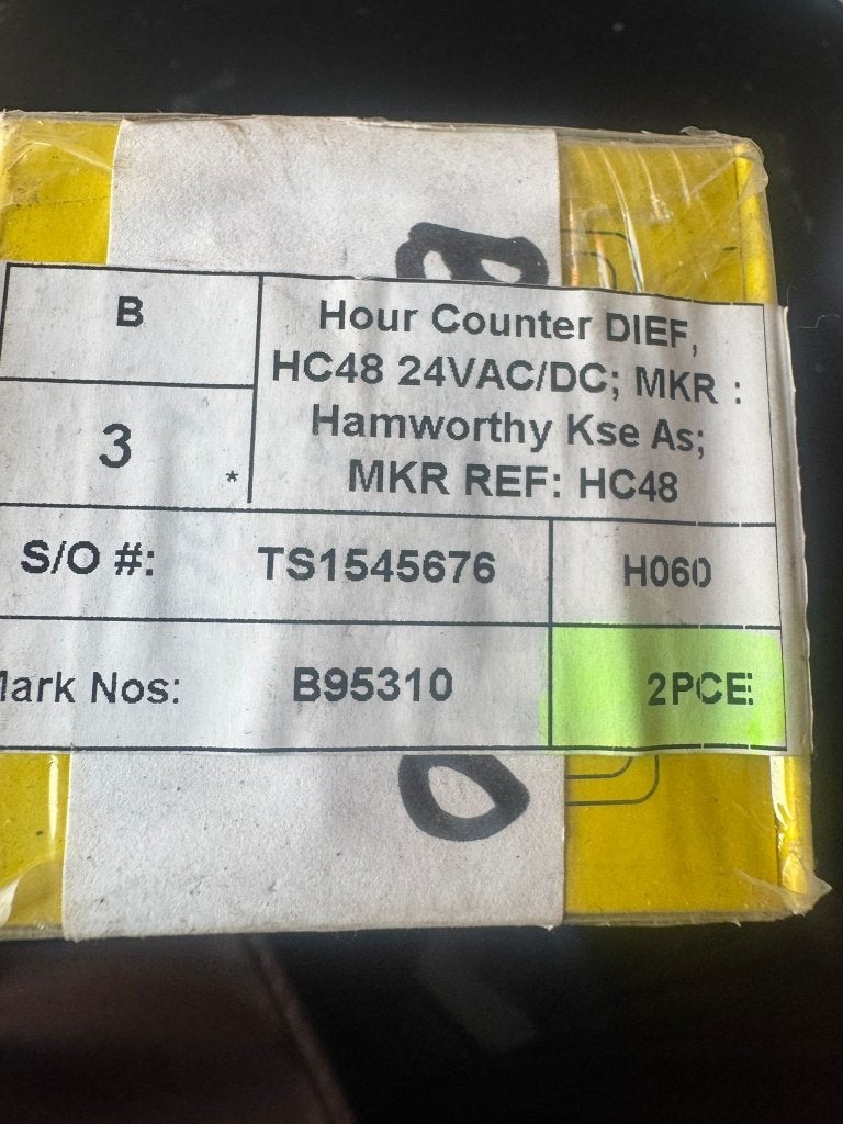 HC48 Urenteller 24V AC/DC - Industriële Urenmeter, 4758TL, Nieuw, Ophalen of Verzenden, HC48 Urenteller 24V AC/DC - Industriële Urenmeter