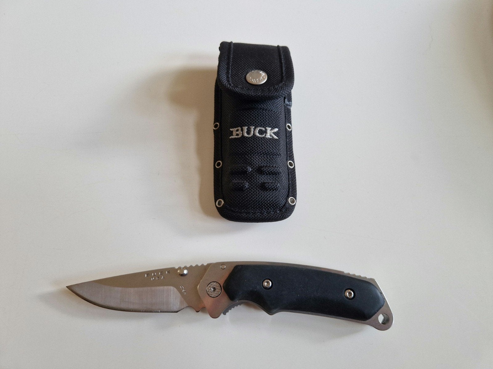 Buck Alpha Hunter zakmes - zeer goede staat, Ophalen of Verzenden, Zo goed als nieuw