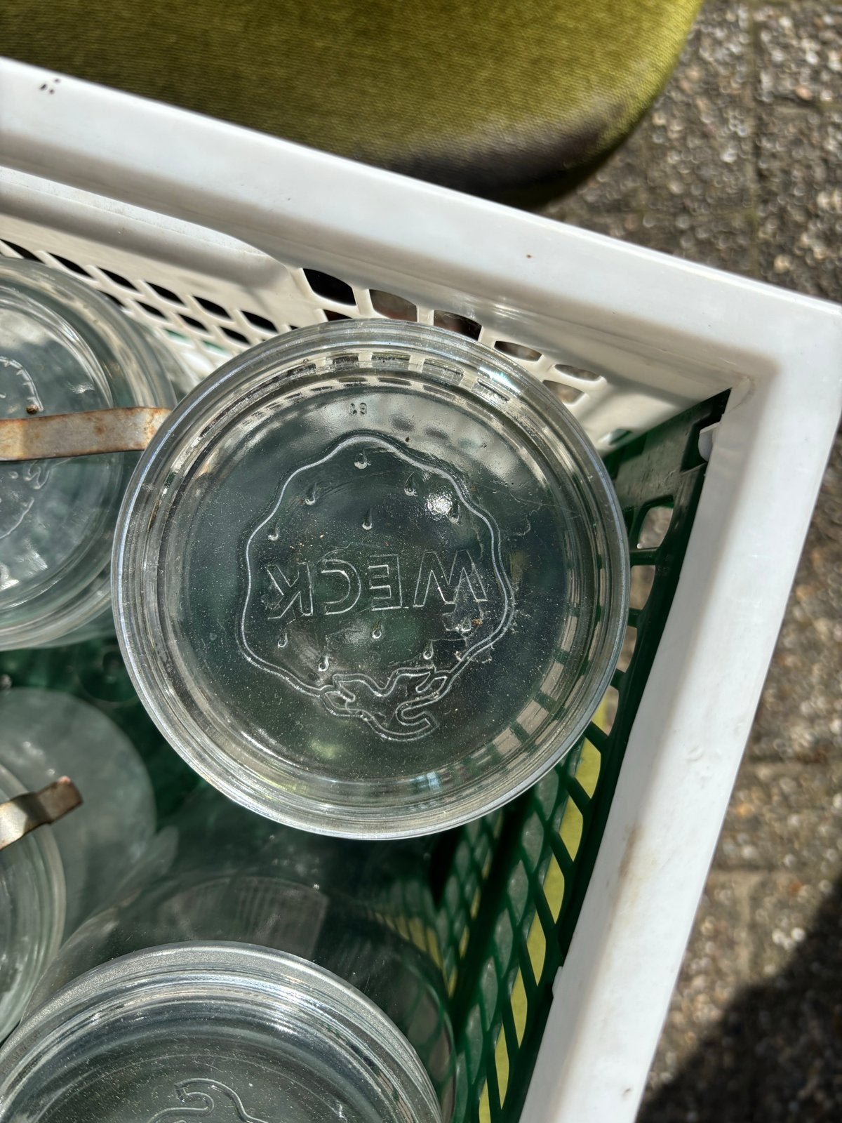 Partij vintage Weckpotten / inmaakpotten met klemmen, Ophalen