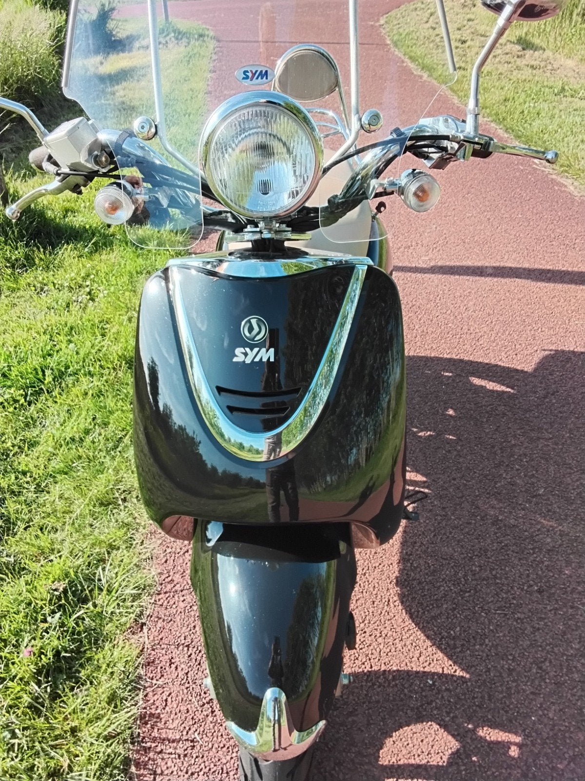 Sym Cello, zwart, 2500 km snorbrommer blauw kenteken, Fietsen en Brommers, Scooters | SYM, Ophalen, Gebruikt, Overige modellen