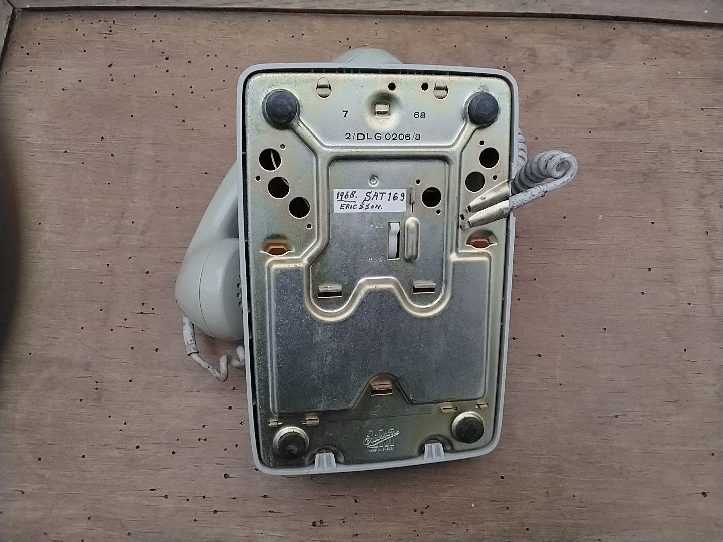 Vintage Ericsson druktoetstelefoon 1968, Ophalen of Verzenden, Gebruikt