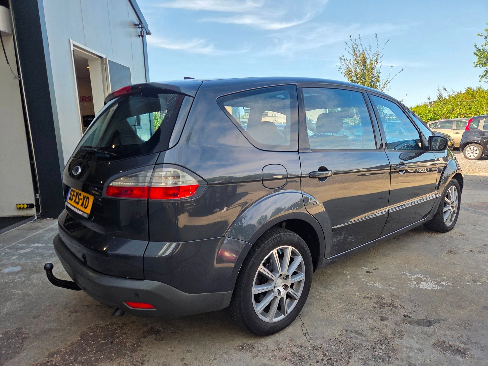 Ford S-Max 2.3-16V 7 Pers | PANO | Navi | Stoelverw. |, Auto's, Ford, Stof, Zwart, 4 cilinders, 2261 cc