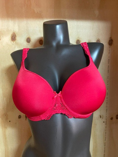 Lingadore t shirt bh maat 75f Model daily lace uni fit plus, Ophalen of Verzenden, Rood, BH