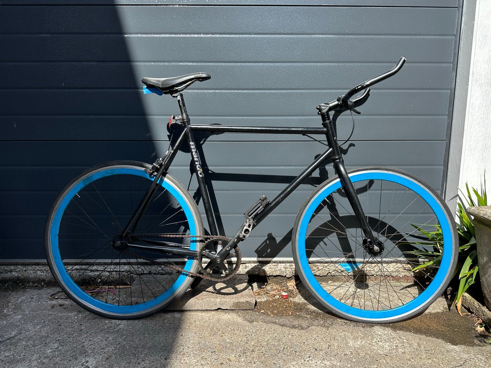Mango Single Speed Fiets , flip-flop rear hub , Fixie, Ophalen, Gebruikt, Velgrem, Overige merken