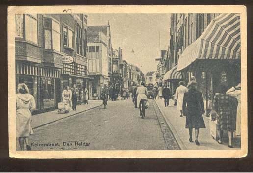 Den Helder - Keizerstraat, Ophalen of Verzenden, 1940 tot 1960, Gelopen, Noord-Holland