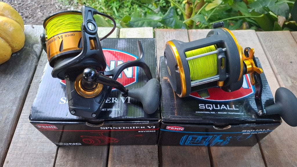 Te koop aangeboden: 2 nette Penn molen/reel, Ophalen, Zo goed als nieuw, Molen
