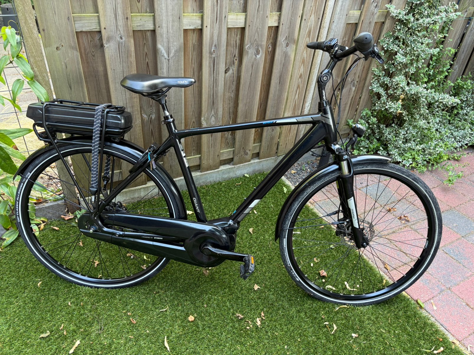 Te koop elektrische herenfiets giant, Ophalen, Versnellingen, Zo goed als nieuw, 56 cm of meer