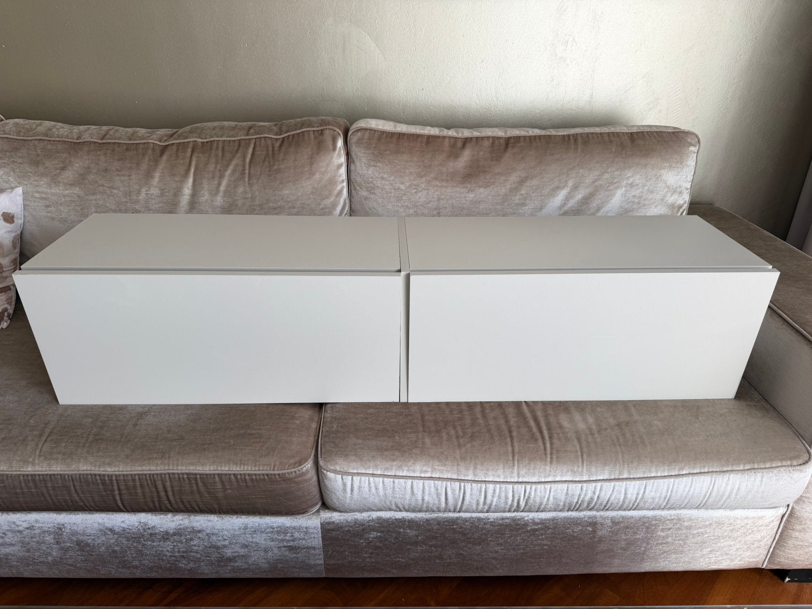 Zwevend tv meubel, Ophalen, 150 tot 200 cm, Zo goed als nieuw, Minder dan 100 cm