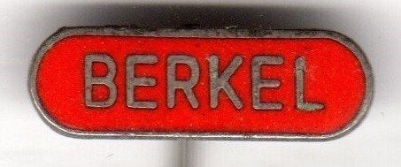 Speldje BERKEL WEEGSCHALEN EMAILLE (A5), Ophalen of Verzenden, Gebruikt, Overige onderwerpen