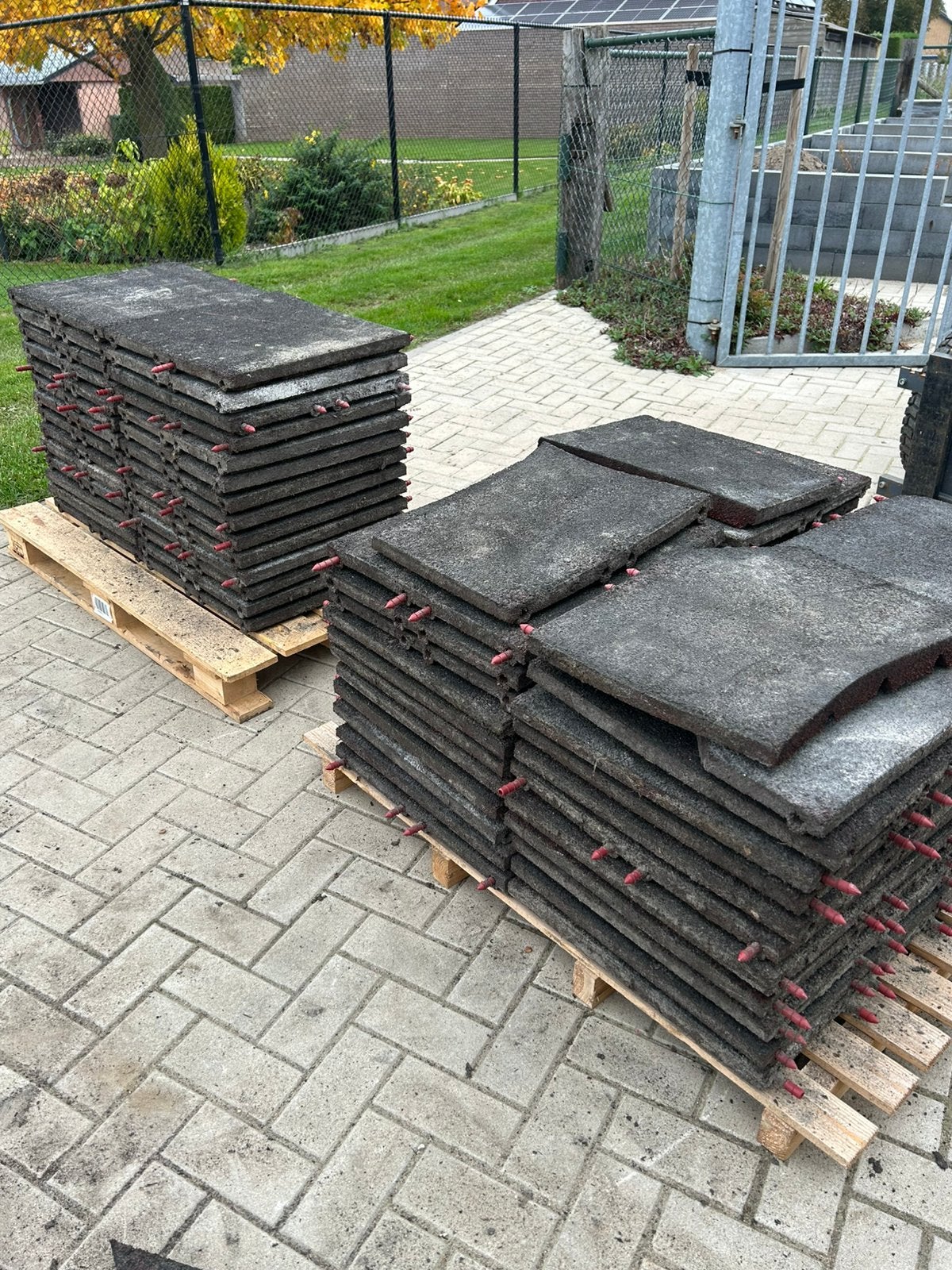 Rubberen tegels, Overige materialen, Gebruikt, Zwart, Overige typen