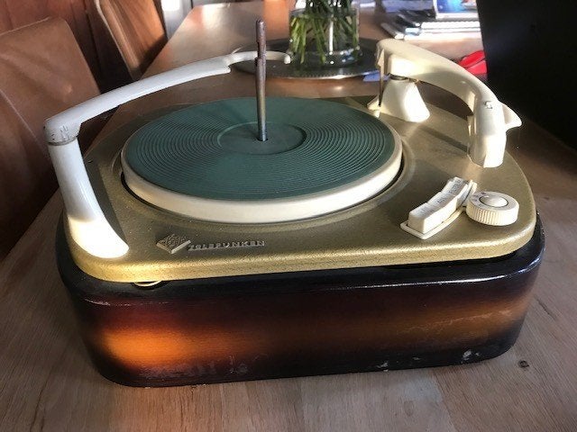 Te koop origineel platenspelertje uit de jaren 50, Ophalen, Huis en Inrichting