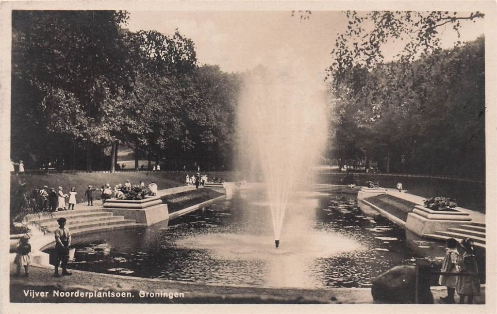 702-189-041 Vijver Noorderplantsoen Groningen, Verzenden, Voor 1920, Groningen