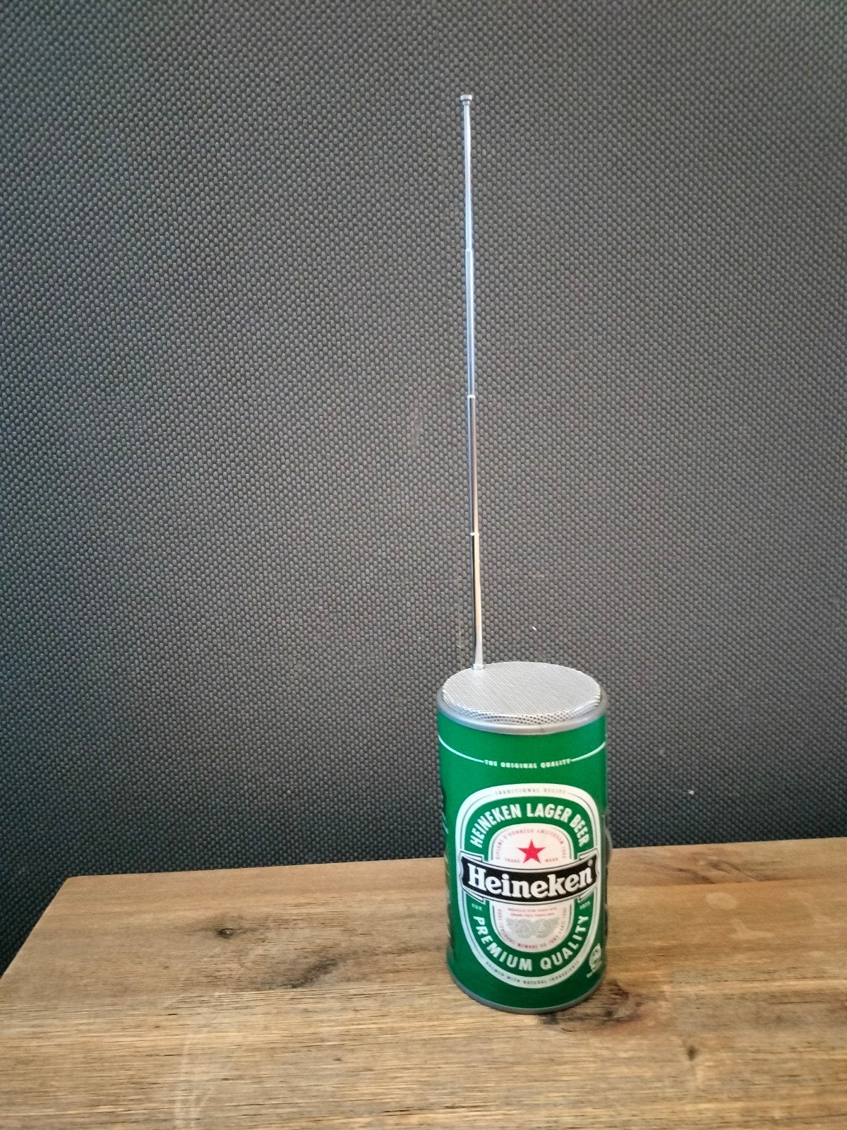 Heineken blik radio - Draagbare AM/FM radio, Ophalen of Verzenden, Gebruikt, Radio