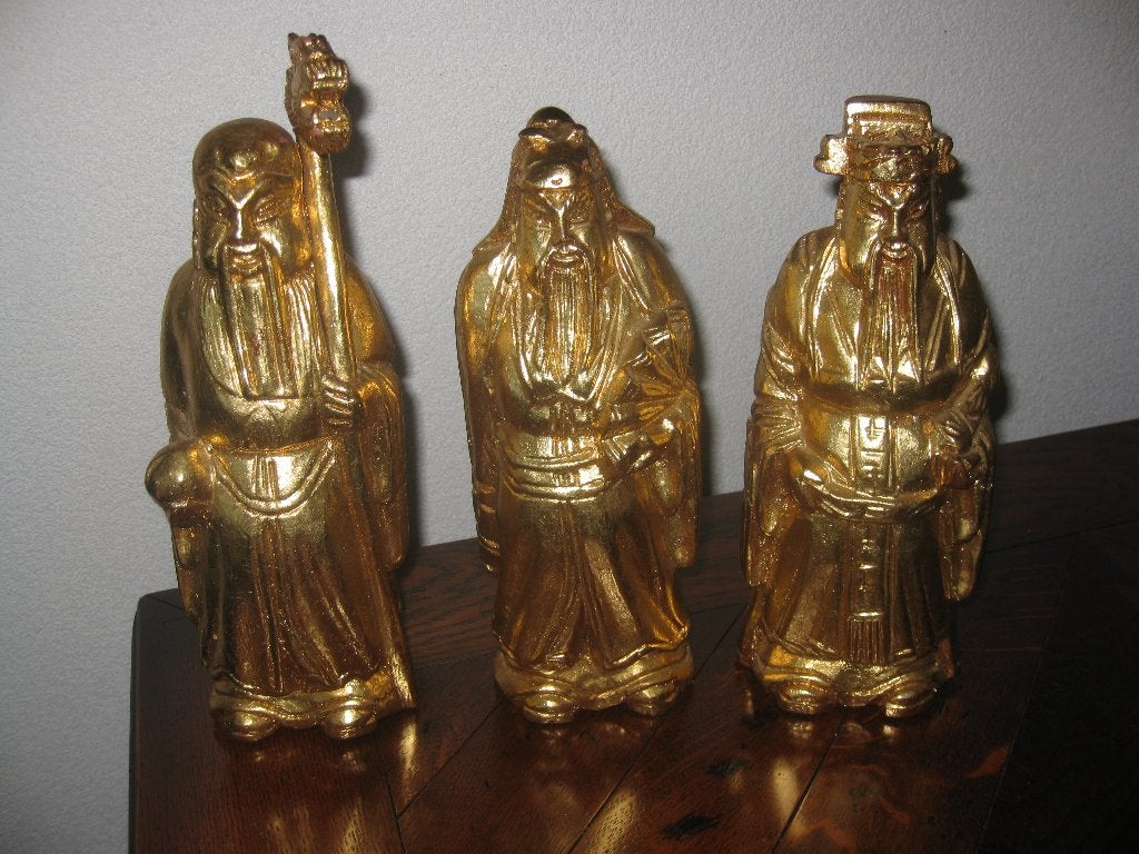 Fu Lu Shou, 3 Chinese geluksgoden., Ophalen of Verzenden