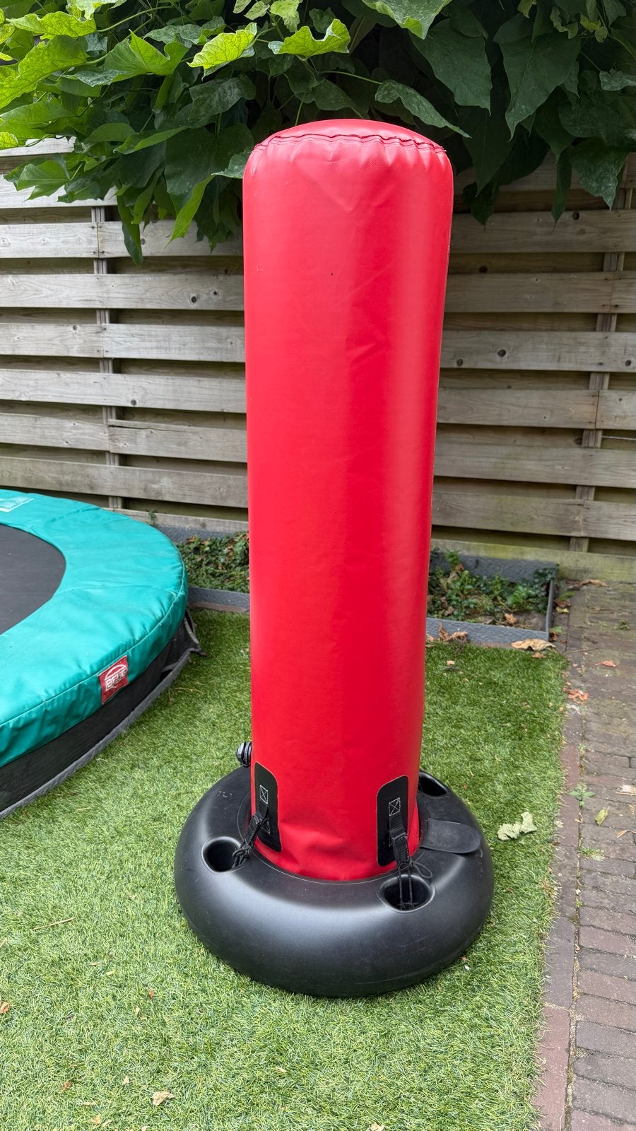 Opblaasbare bokszak met water vulbare voet voor kinderen, Ophalen, Gebruikt, Bokszak