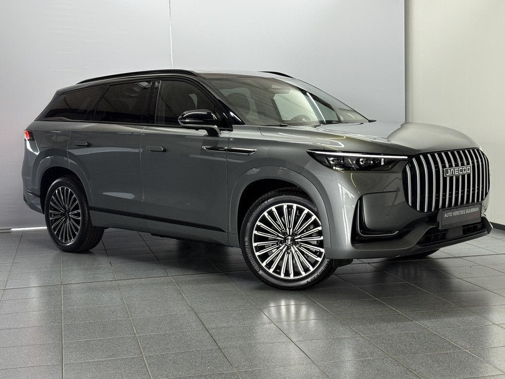 Jaecoo 8 1.5 SHS-P PHEV Exclusive 7 persoons Automaat, Luxe, Auto's, Overige Auto's, Automaat, 12 maanden, Zwart, Overige carrosserieën