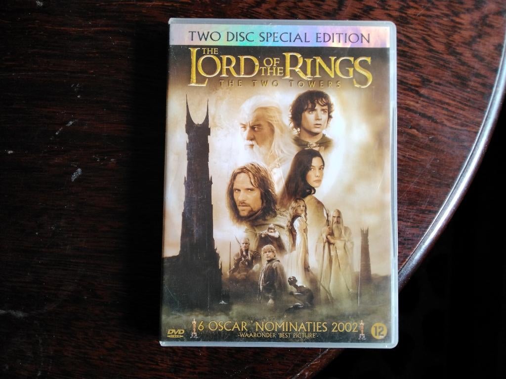 The lord of the rings the two towers, 2disk, origineel, Vanaf 12 jaar, Ophalen of Verzenden, Zo goed als nieuw