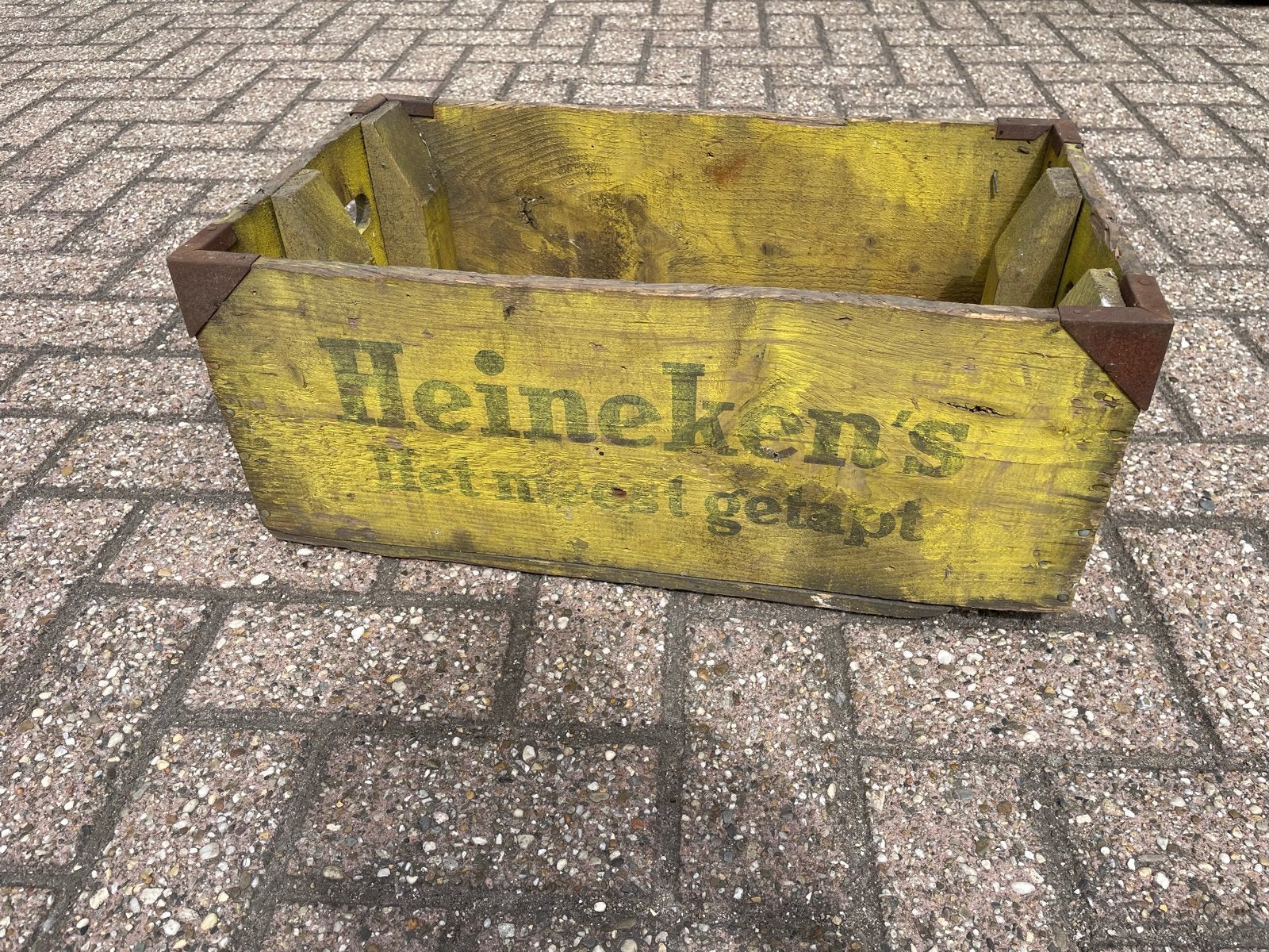 Vintage Heineken's houten bierkrat - 'Het meest getapt', Ophalen