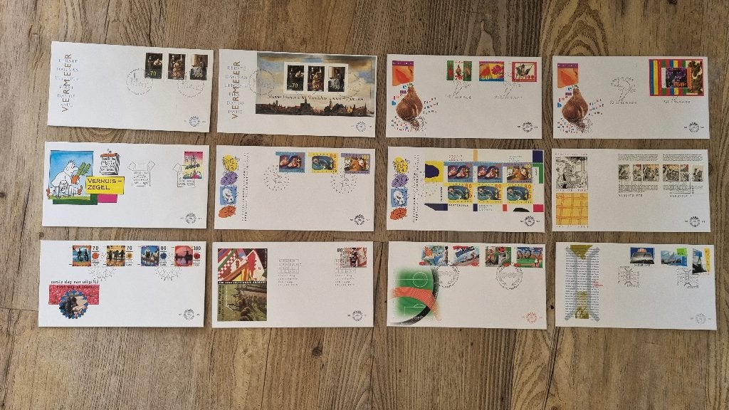 Eerste dag uitgave (FDC) Nederland 1996 - 18 stuks, Ophalen of Verzenden, Onbeschreven, Nederland