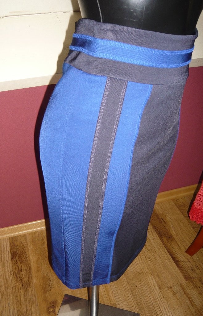 Claudia Sträter rok blauw nieuw van €129 voor €60 mt 36, Kleding | Dames, Meerkleurig, Nieuw, Ophalen of Verzenden, Knielengte