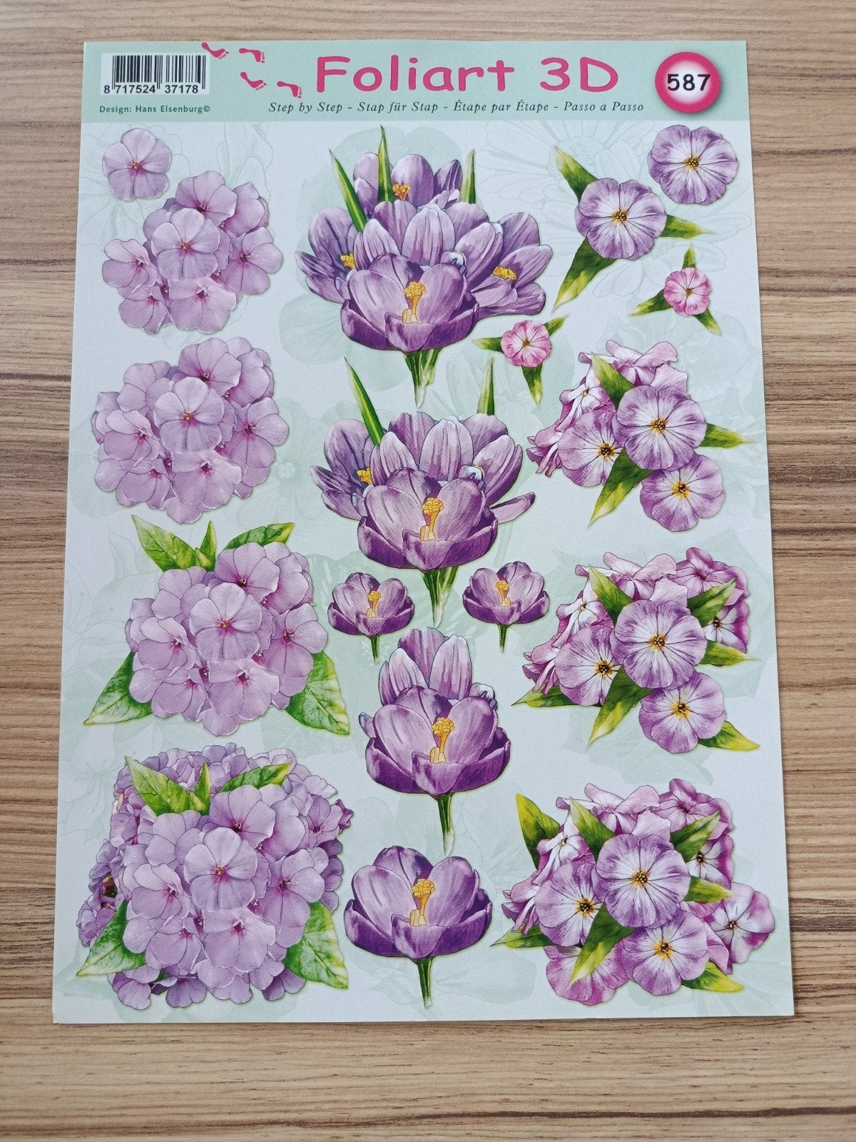 Bloemen Knipvellen,, Hobby en Vrije tijd, Ophalen of Verzenden, Nieuw, Natuur, Knipvel
