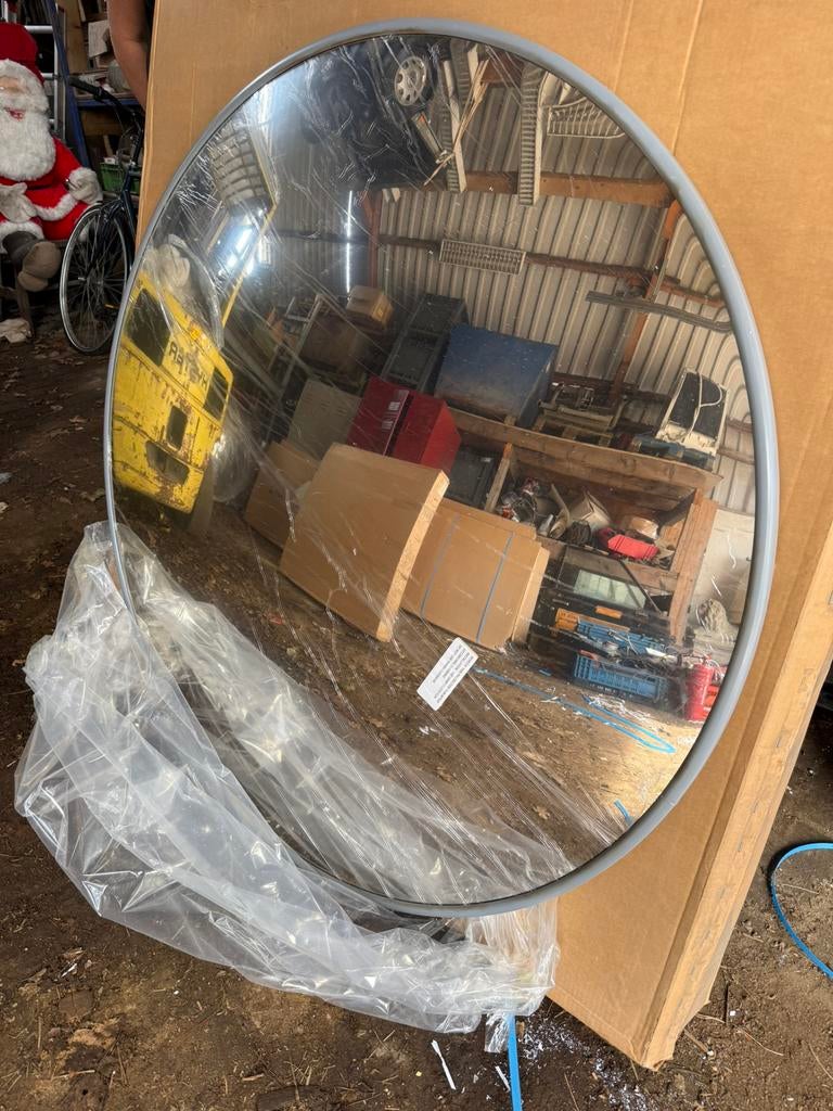 NIEUW Veiligheidsspiegel/Verkeersspiegel/bolspiegel - 120 cm, Huis en Inrichting, Ophalen, 100 tot 150 cm, Rond, Nieuw
