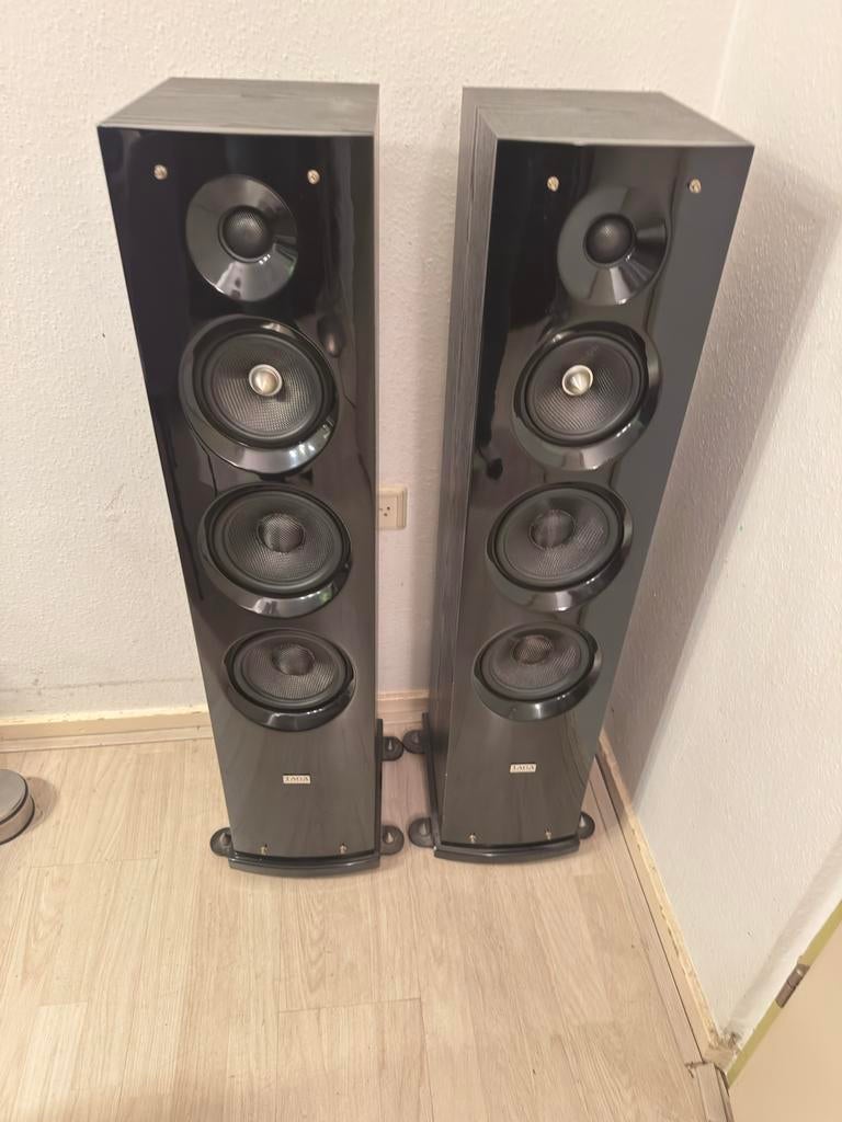 Taga Harmony Azure F-80 Vloerstaande Luidsprekers (Paar), Audio, Tv en Foto, Luidsprekers, Gebruikt, 120 watt of meer, Front, Rear of Stereo speakers