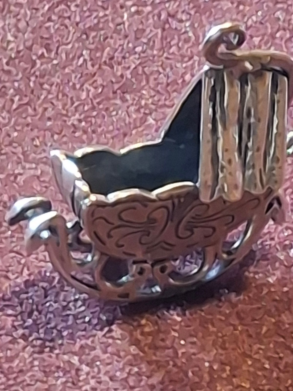 zilveren  miniatuur  wieg, Ophalen of Verzenden