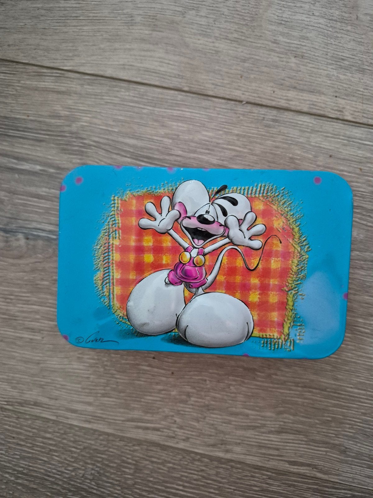 Diddl blikje 13 x 8 cm, Ophalen of Verzenden, Verschillende figuren, Zo goed als nieuw, Overige typen