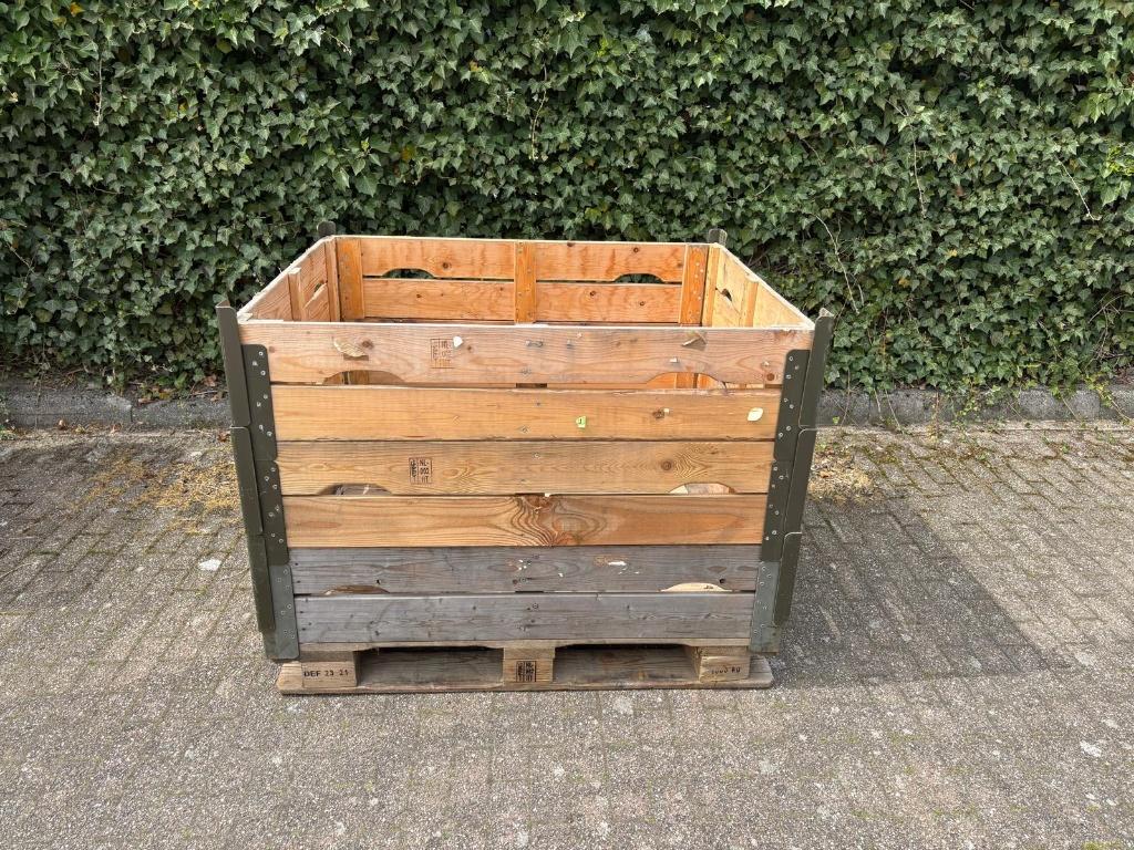 2x palletkist / palletbox. Bestaat uit 3 randen., Ophalen, 100 cm of meer, 60 cm of meer, Zo goed als nieuw